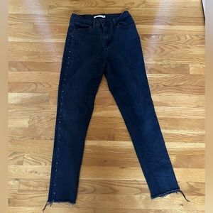 Levi 721 high waist black skinny jeans - 28